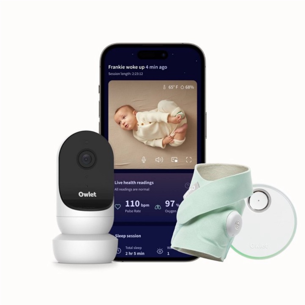 Owlet Baby Monitor with Mint Smart Sock